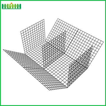 Malha de arame galvanizado hexagonal como Gabion Box Galvanizado gabion cesta hexagonal fio de galinha de arame para a Índia